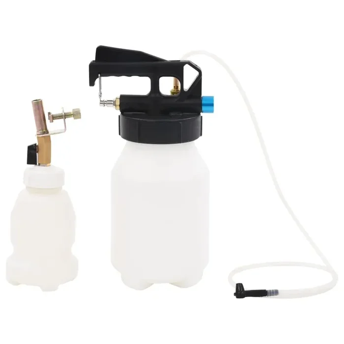 Vidaxl Pneumatic Brake Bleeder Extractor Pump With Refill Bottle, Versatile And User-Friendly, Suitable For A Range Of Vehicles Including Cars, Motorcycles, Trucks, And Atvs.