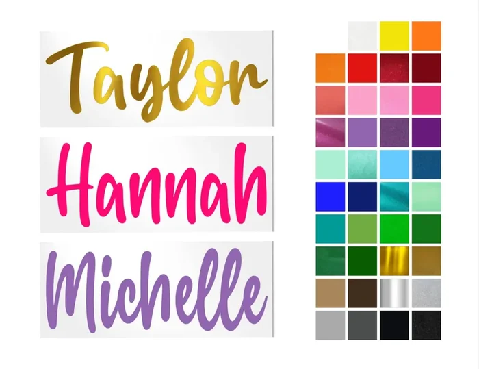 Vinyl Name Decal For Yeti Cup, Tumbler, Water Bottle, Laptop, Car Window Or Other Hard And Smooth Surface Your Choice Of Color & Style Decals By Adavis