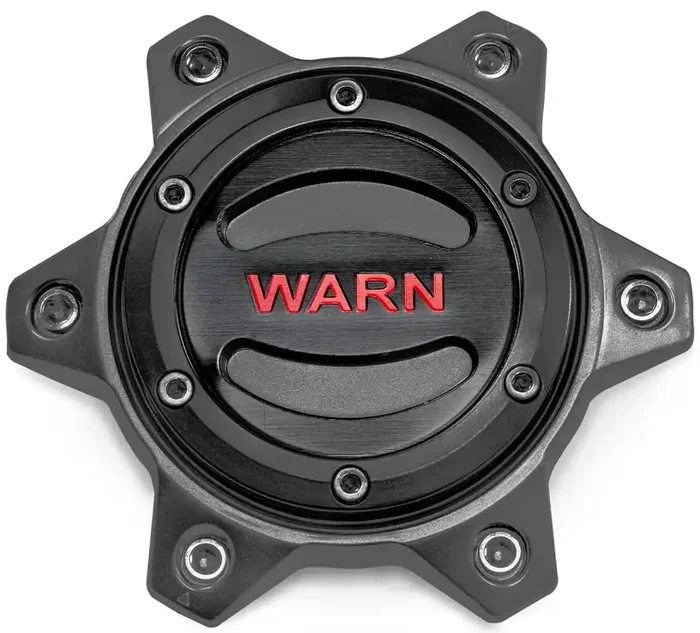 Warn 104483 6 Lug Wheel Hub Center Caps (Black), Fits 2021 Ford Bronco And 2019-2022 Ford Ranger, Toyota Tacoma And Toyota 4Runner