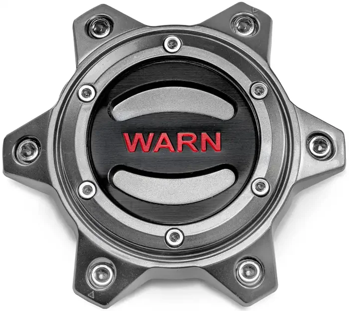 Warn 104484 6 Lug Wheel Hub Center Caps (Gray), Fits 2021 Ford Bronco And 2019-2022 Ford Ranger, Toyota Tacoma And Toyota 4Runner