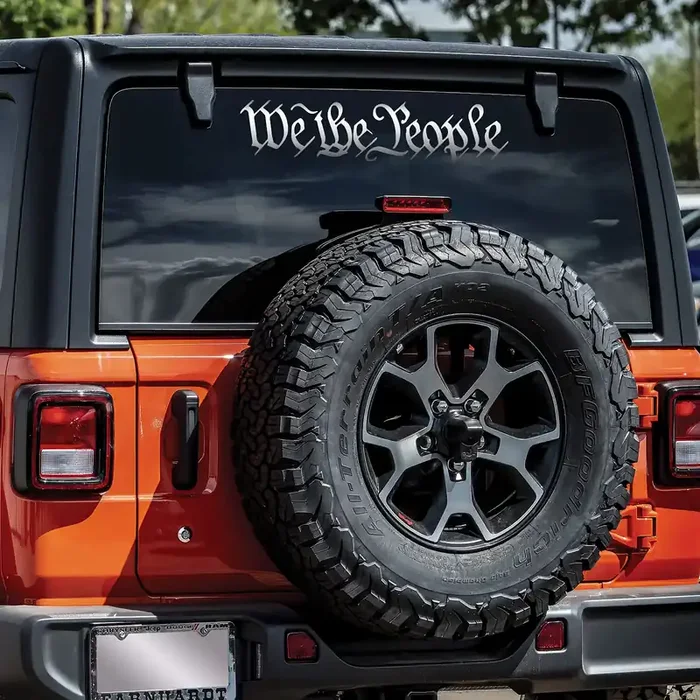 We The People Decal Vinyl Sticker Auto Car Truck Wall Laptop Silver 12″ X 3″