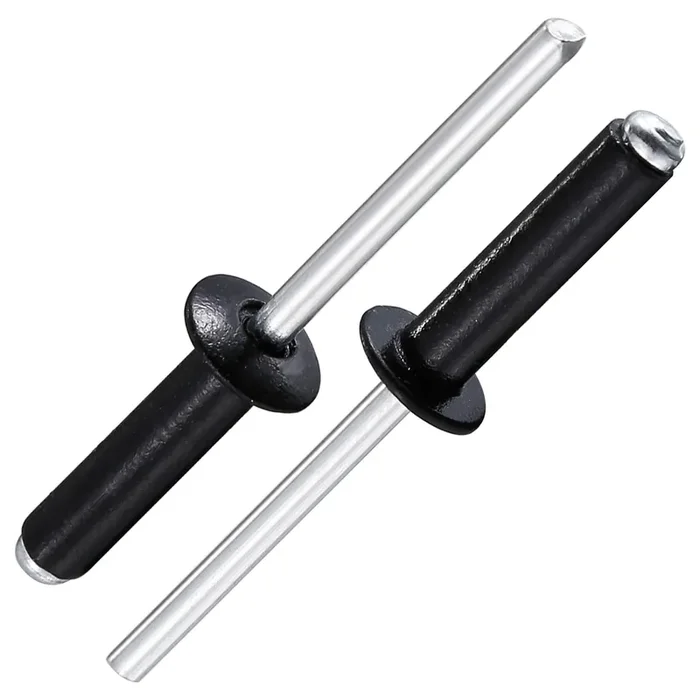 Wensilon (250Pcs) 5/32‘X3/4‘ Black Aluminum Blind Pro Rivets,Aluminum Grip And Steel Mandrel