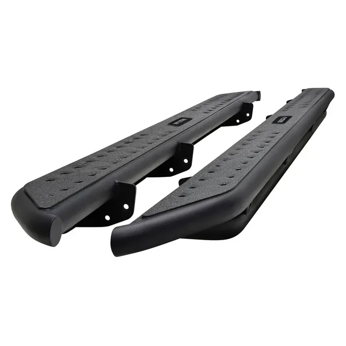 Westin Textured Black Outlaw Nerf Step Bars Silverado/Sierra 1500 Crew Cab 2014-2018; 2500/3500 Crew Cab 2015-2019