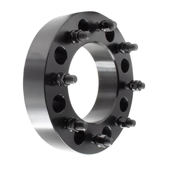 Wheel Accessories Parts 1 Pc Steel Wheel Spacers Adapters 8 On 200Mm 8X200Mm 2.00 Inch Thick M14X1.5 14X1.5 Thread Stud Fits 2019+ Ram 3500 2003+ Ford F350 Dual Rear Wheel Vehicles No Lip