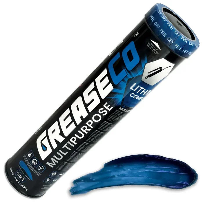 Wheel Bearing Grease Tube Lithium Complex High Temp Axle Automotive Tractor Truck Ball Joint Cv Marine Boat Grease For Grease Gun Blue Single Cartridge Nlgi 2 Multipurpose