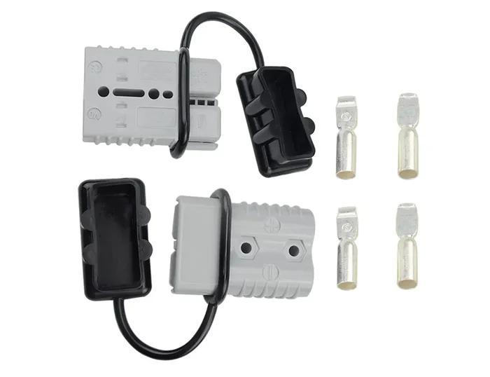 Wmycongcong 175A Battery Quick Disconnect Connector Plug Kit For Trailer Winch Connector Grey