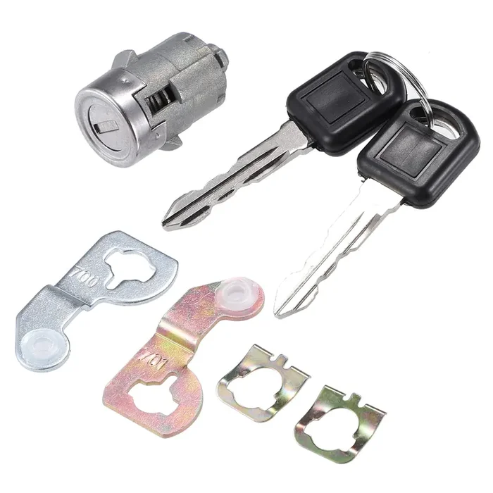 X Autohaux 1Pcs Door Lock Cylinder W/ 2 Key For Gmc Sierra 1500 2500 3500 Yukon For Chevy Silverado Tahoe Suburban For Hummer H2 For Cadillac Front Left Or Right Door Lock Tumbler No.15298924