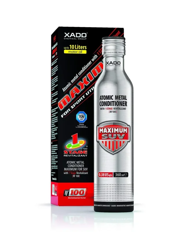Xado Engine Oil Additive – Protection For Engines – Additive For Wear Protection & Rebuilding Of Worn Metal Surfaces – Metal Conditioner W. Revitalizant 1Stage Maximum Suv (Up To 10Qt Of Oil Capacity)