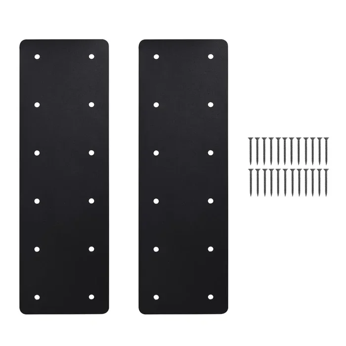 Xzwmy Straight Steel Plate,15.7‘X5‘ Heavy Duty Flat Mending Plate With Powder Coated Pergola Brackets,Truss Bracket,Post To Beam Connectors Repair Bracket,I Shape Strap For Wood 6X6 Lumber……