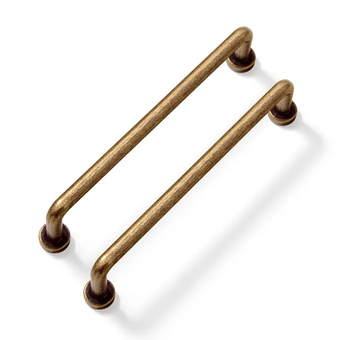 Yanxia Set Of 24, 5 Inches Center To Center Sleektouch Antique Brass Cabinet Pulls – Contemporary Handles For Kitchen And Bathroom Cabinets Zinc Alloy Made Hardware