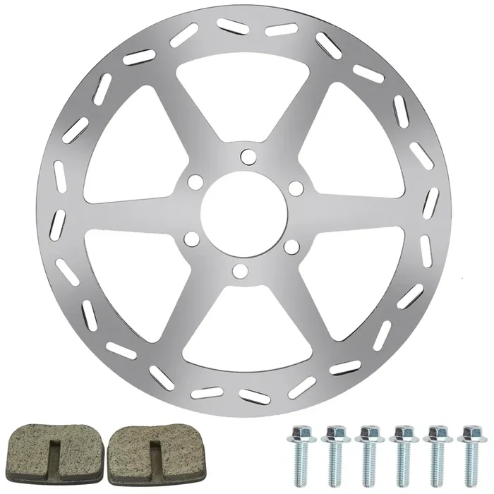 YOXUFA 180mm Mini Bike Disc Brake Rotor with Pads for Baja Doodle Bug, Motovox, Mega Moto, RT100 – Powersports Replacement Parts