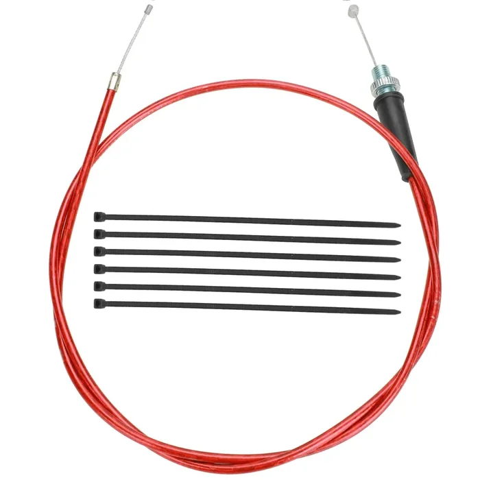 Yoxufa 50 Inch Throttle Cable For Predator 79Cc 97Cc 196Cc 212Cc 2.5Hp Baja Doodle Bug Racer Db30 Warrior Heat Mb200 Coleman Ct100U Ct200U Ct200U-Ex Motovox Mbx10 Monster Moto Mmb80 Mini Bike Go Kart