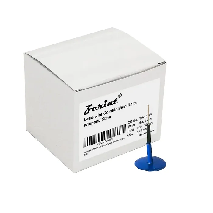 Zerint Tp-101W Combination Repair Unit, Tire Repair Patch Plug 5/32″ X 1″ Wrapped Stem 24 Pcs