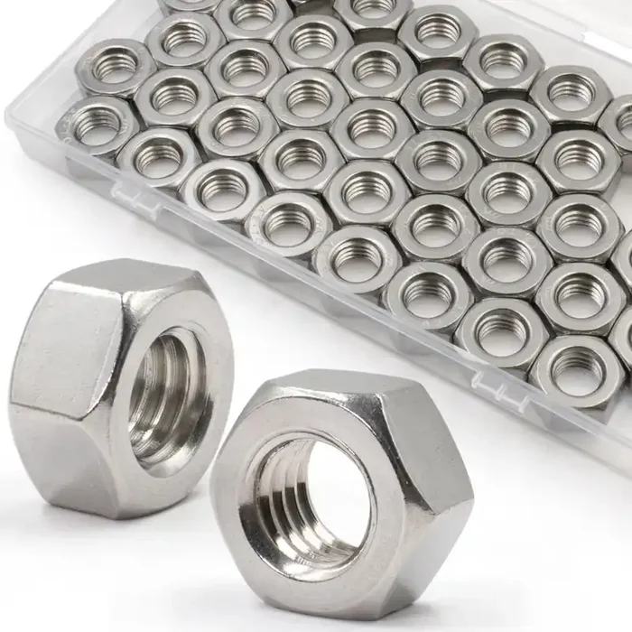 Zqz M10-1.5Mm Hex Nuts,40 Pack 304 (A2-70) Stainless Steel Hardware Nuts,Standard Metric Coarse Thread Nuts